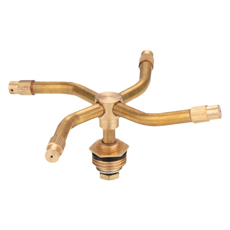 360度旋转喷水器绿化喷灌喷头4分三叉草坪园林降温雾化自动灌溉洒