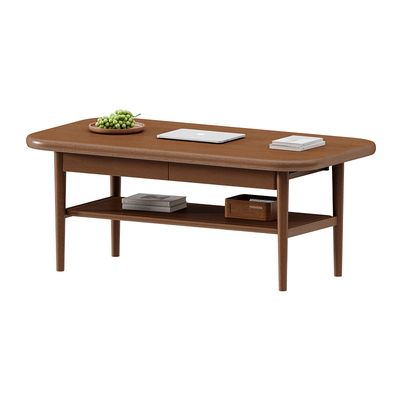 实木60cm加高茶几可吃饭一几多用