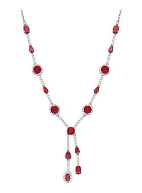 EXHIBITION览物馆红色锆石项链