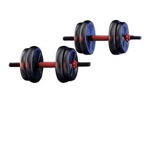 男士可拆卸调节10KG哑铃杠铃一体健身器材家用训练硬拉举重运动