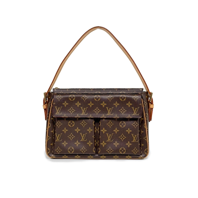 中古后换植鞣革LouisVuitton/路易威登 大骆驼包经典斜挎单肩包