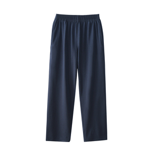 儿童夏季薄款冰丝校服裤子藏青色男童女童小学生浅灰色防蚊运动裤