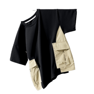 马克华菲2025男童早春新长款t恤儿童薄款长袖夏季纯棉潮牌男jz