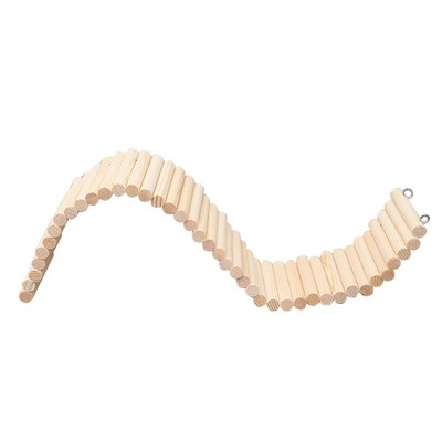 小宠栅栏仓鼠实木家具超长爬梯