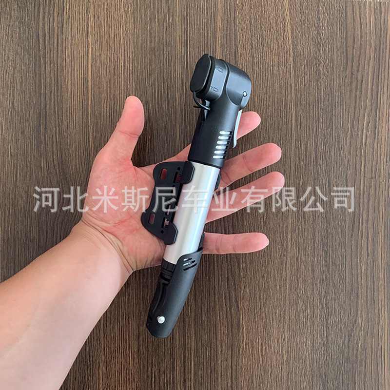 热销铝合金迷你微型打气筒携带方便高压多用途美法两用气嘴