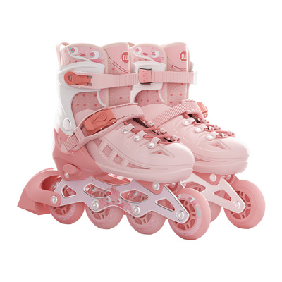轮滑鞋男女童6到12岁溜冰鞋儿童专业初学者直排轮可调节滑冰旱冰
