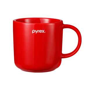 Pyrex康宁摩卡色杯子马克杯炻瓷家用热水咖啡杯轻奢办公室早餐杯