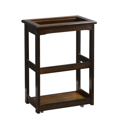 移动茶台茶车家用茶水柜竹实木小茶桌茶盘烧水壶一体阳台功夫茶几