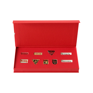 中国美术学院文创 95周年校庆纪念品校徽金属胸针徽章套装款礼盒