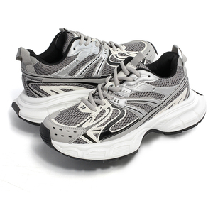 多嘴驴Donkey老爹鞋男潮牌灰色网面透气增高厚底运动高级感鞋子男