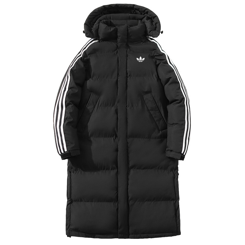 情侣中长款羽绒棉服加厚保暖