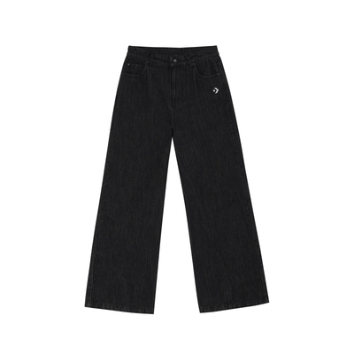 【夏季新品】匡威官方 女全棉牛仔阔腿裤星箭标刺绣休闲裤WCH674