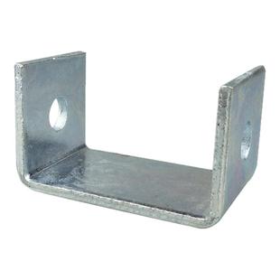 方管连接件免焊可承重支架骑马卡形加厚带孔角码方形吊杆夹老虎卡