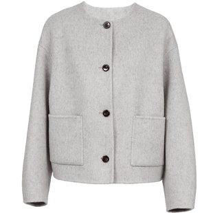 Vero Moda毛呢大衣2026春季新款含绵羊毛羊驼毛双面呢32546T008