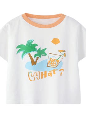 【懿琪宝贝】官方正品kidcore风男童短袖t恤薄款百搭夏季纯棉童装
