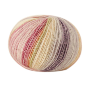 云团渐变段染马海毛手工编织糖果彩色毛线超柔长绒羊毛线喷毛纱