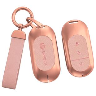 适用问界m5钥匙套aito华为m7配件ev装饰汽车用品高级感金属壳扣包