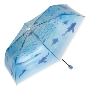 wpc水族馆透明长柄手动雨伞女生高颜值