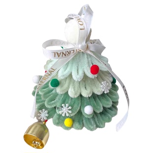 扭扭棒圣诞树挂件手工diy雪花苹果圣诞树材料包车挂装饰节日礼物