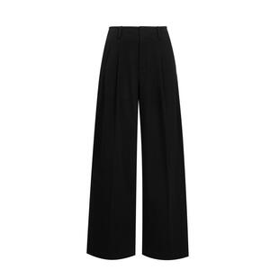 绫致Vero Moda休闲裤女2025冬季新款加绒高腰阔腿裤通勤百搭