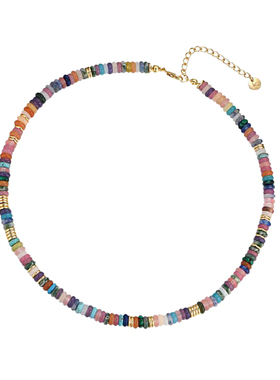 轻奢复古天然石女锁骨链项链叠戴