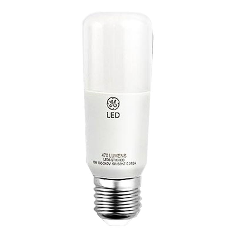 GE小白灯泡led家用节能吊灯护眼超亮暖白台灯玉米灯小柱形e27螺口