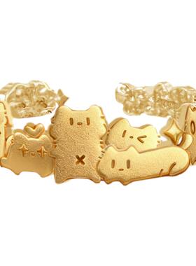 MASW麻秀高级感开口猫咪戒指礼物