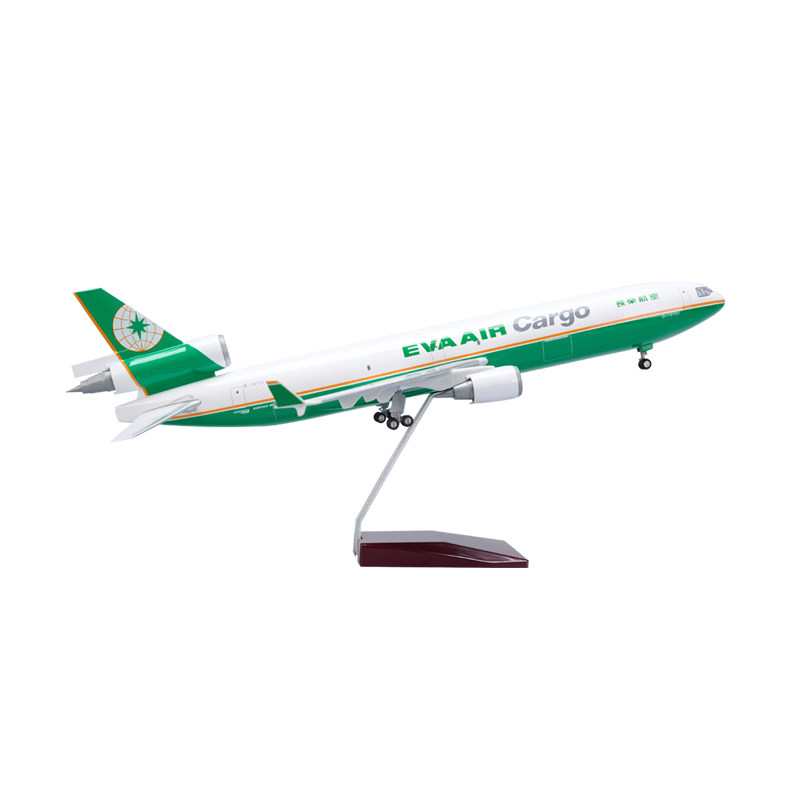 1:130仿真长荣货运航空麦道11货机MD11飞机模型摆件EVAAIRcargo
