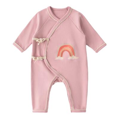 初生婴儿衣服连体衣春秋季爬服