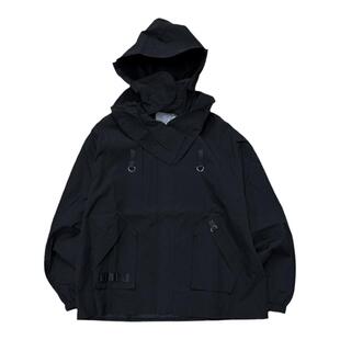 章自豪 Awgust 22aw拉链口袋卡扣连帽冲锋衣夹克外套男女同款