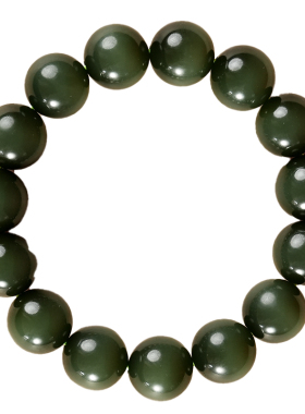 领玉人手串俄碧猫眼手串14mm