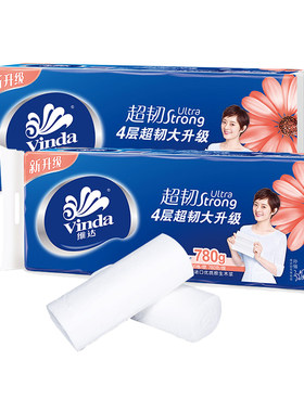 维达超韧无芯4层78g10卷家用纸
