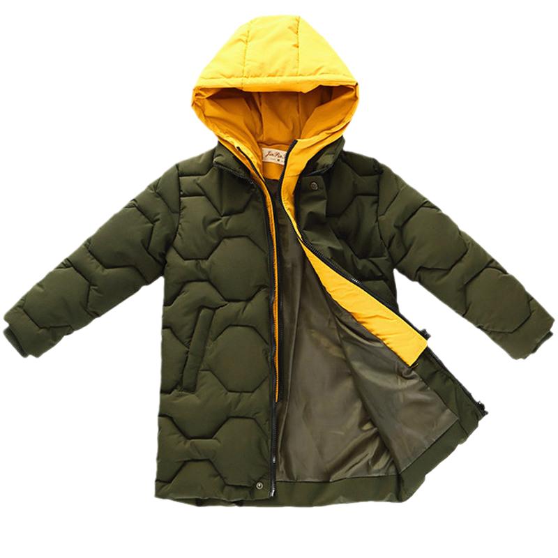 男童羽绒棉服中长款棉衣