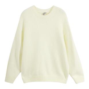 美特斯邦威长袖毛衫女冬季新款圆领廓形时尚潮流保暖舒适上衣