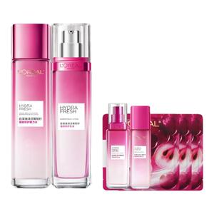 圣诞礼物欧莱雅葡萄籽水乳套装爽肤水乳液滋润修护补水护肤B