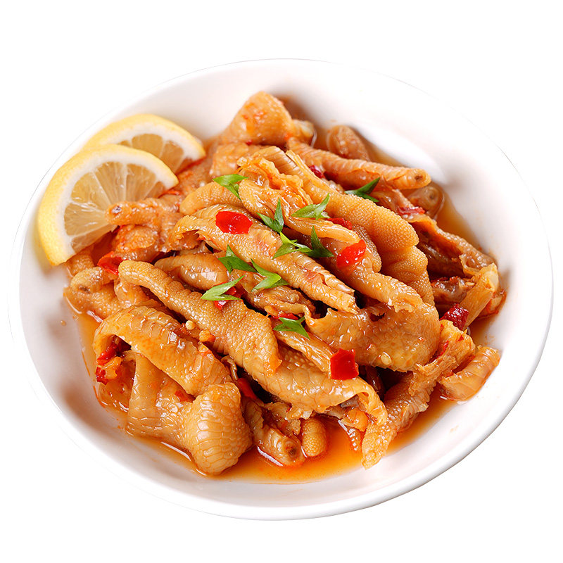 益旺柠檬酸辣网红美食无骨鸡爪