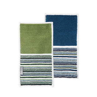 霜山双面毛巾手帕柔软毛线圈2折棉手绢便携随身亲肤擦汗巾小方巾