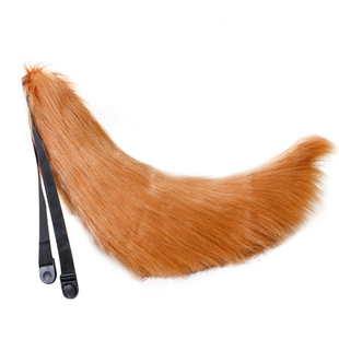 原创手作兽尾狐尾白上吹雪cos御狐神双炽巴卫妖狐X仆SS狐狸尾巴