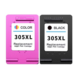 变彩305XL易加墨盒适用惠普一体打印机学习家用作业 HP Deskjet 2810E 305XL黑色墨盒 305彩色墨盒