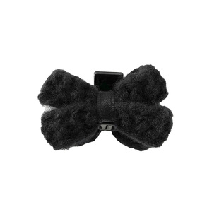 毛线蝴蝶结公主头小抓夹女侧边碎发刘海夹子头饰发夹可爱发抓