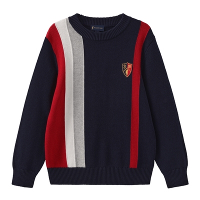 POLOWALK男童圆领全棉针织毛衣