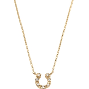 新年礼物NOJESS【砂糖饼干】幸运马蹄9K金钻石项链