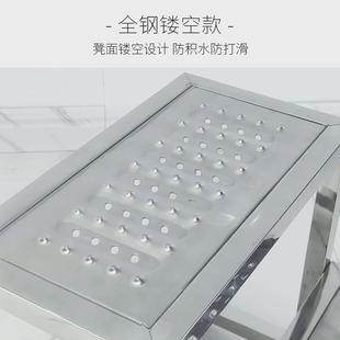 不锈钢加厚304脚踏凳家用梯洗车凳单双三层台阶梯踩脚凳台阶凳室