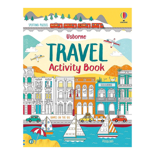 【现货】旅行活动书 Travel Activity Book 英文原版儿童趣味互动游戏 涂色猜谜 世界人文 进口童书