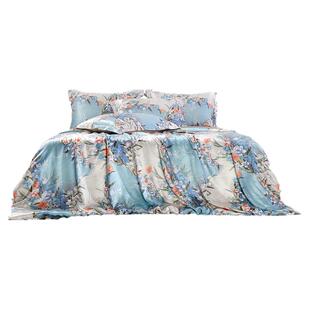 枕水人家100%桑蚕丝四件套双面真丝结婚套件床单被套丝绸床上用品