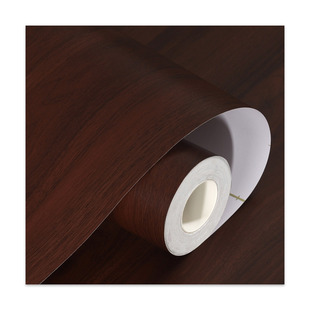 胡桃木纹贴纸防水加厚改色膜柜子桌面厨房家具遮丑翻新贴膜墙纸