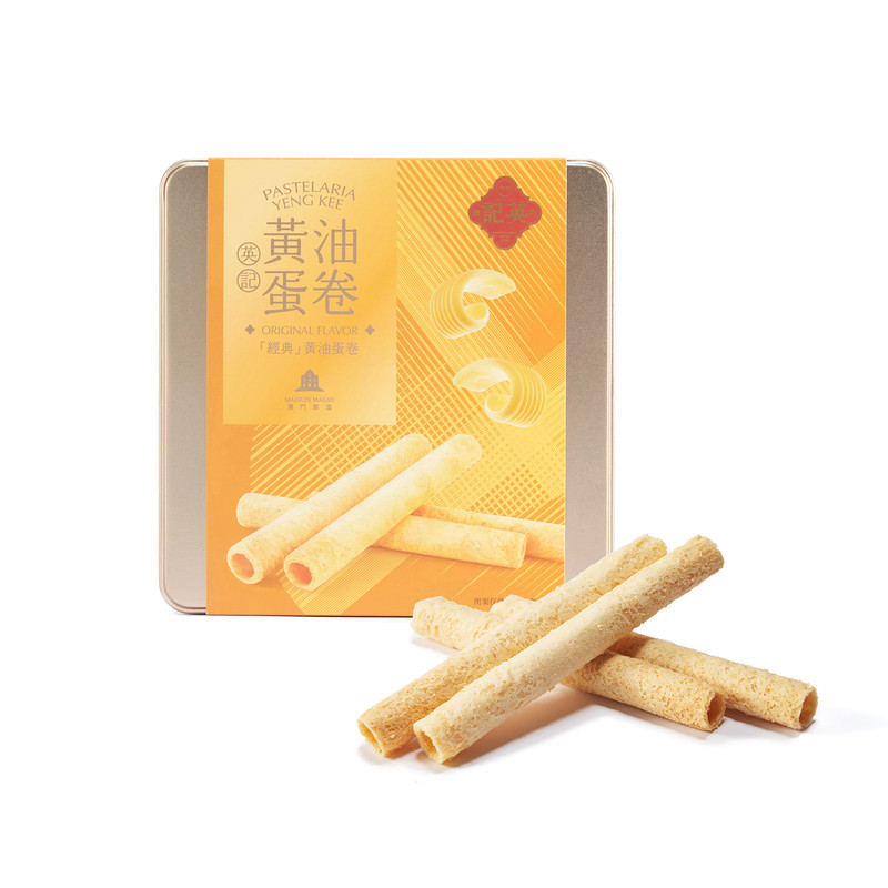 中国澳门原味蛋卷英记黄油港式