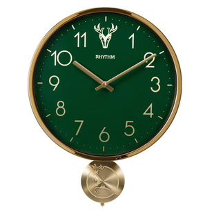 丽声2026新款客厅挂钟中古风家用十大名牌钟表轻奢高级感大气档次