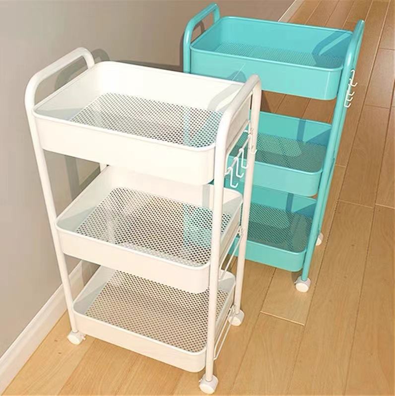 小推车置物架落地厨房浴室移动多层储物床头架零食卧室收纳卫生间