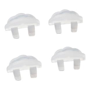 铁皮文件柜玻璃卡扣托铁皮柜配件塑料文件柜扣子50个固定玻璃镜子